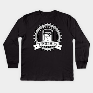 Vintage Whiskey Helps Kids Long Sleeve T-Shirt